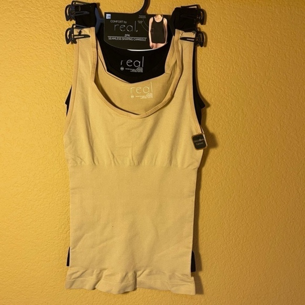 Comfort BY REAL Seamless Shaping Camisole Tan Nude Size S/M Light Control New